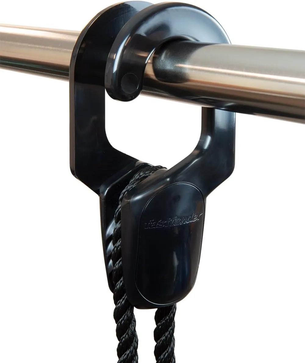 – 40 Black - The Original Single Handed Fender Hanger - Made from UV Resistant Plastic - Sold in Pairs