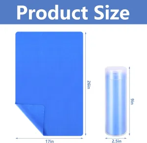 2 Pcs PVA Quick Drying Boat Towels,Absorbent Fast Drying Boat Towels,Synthetic Chamois Towel Boat Supplies Accessories for Car and Boat Drying