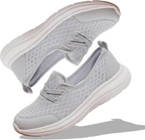 2024 Women's Soft Sole Mesh Comfort Orthopedic Shoes, Comfortable Mesh Walking Shoes Low Top Orthopedic Slip on Shoes
