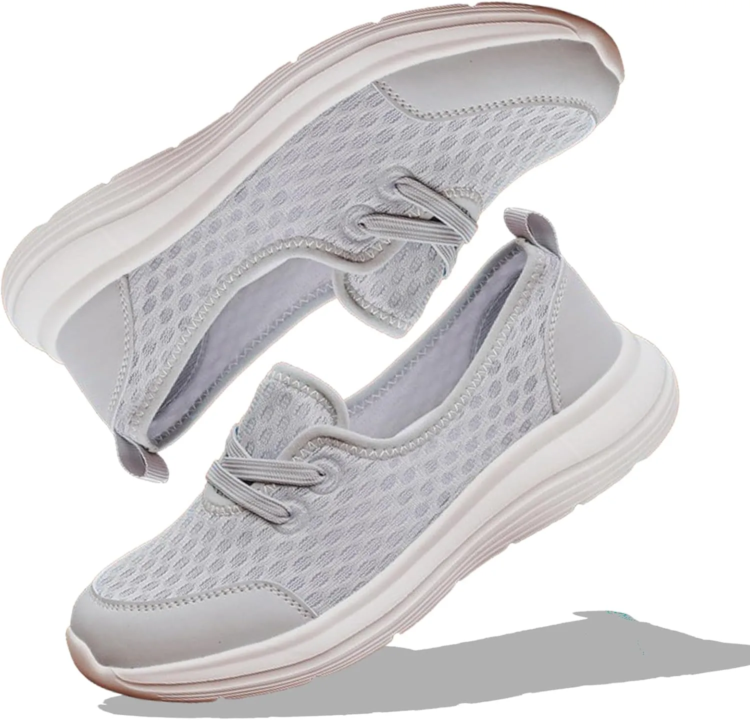 2024 Women's Soft Sole Mesh Comfort Orthopedic Shoes, Comfortable Mesh Walking Shoes Low Top Orthopedic Slip on Shoes