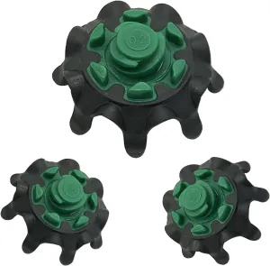 28 Pcs Golf Shoes Spikes Soft Golf Shoes Spikes FJ (Black Green)