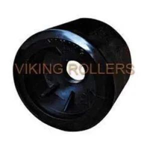 4 INCH 20MM SMOOTH BLACK WOBBLE ROLLERS