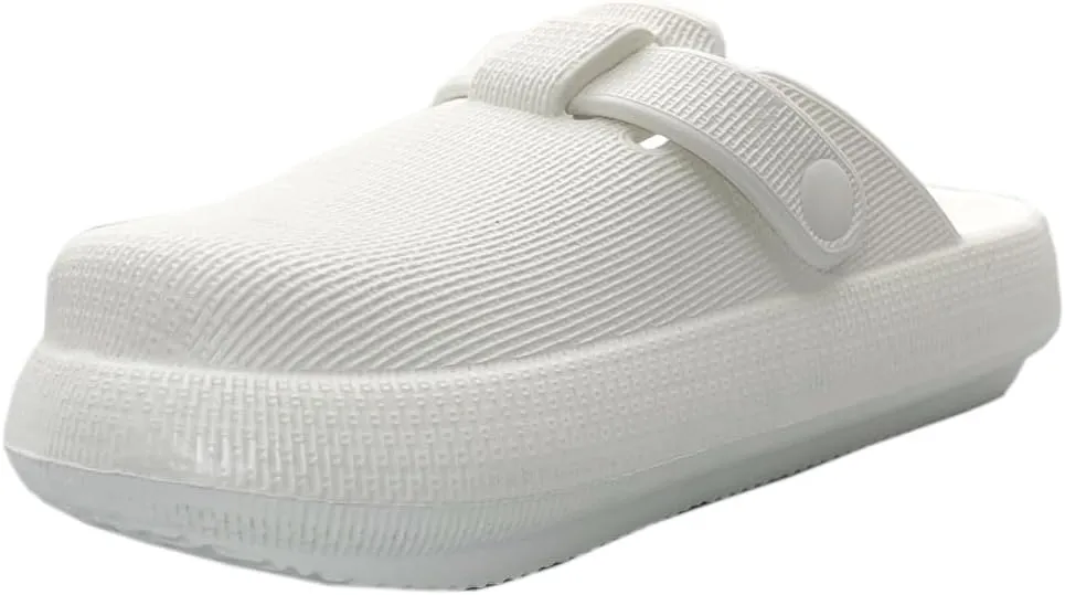 ABSOLEX Women Comfortable Closed Toe Clog Pillow Slipper/Slides Sandals