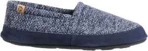 Acorn Men's Slippers with Memory Foam Insole Suede Sidewall and Rubber Outsole
