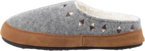 Acorn Womens Slipper with Berber Lining, Suede Siding and Durable Non-Slip Indoor/Outdoor Sole