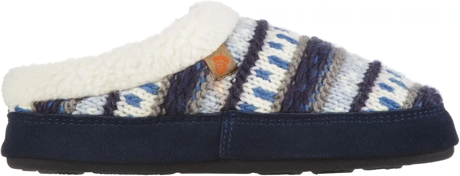 Acorn Womens Slipper with Berber Lining, Suede Siding and Durable Non-Slip Indoor/Outdoor Sole
