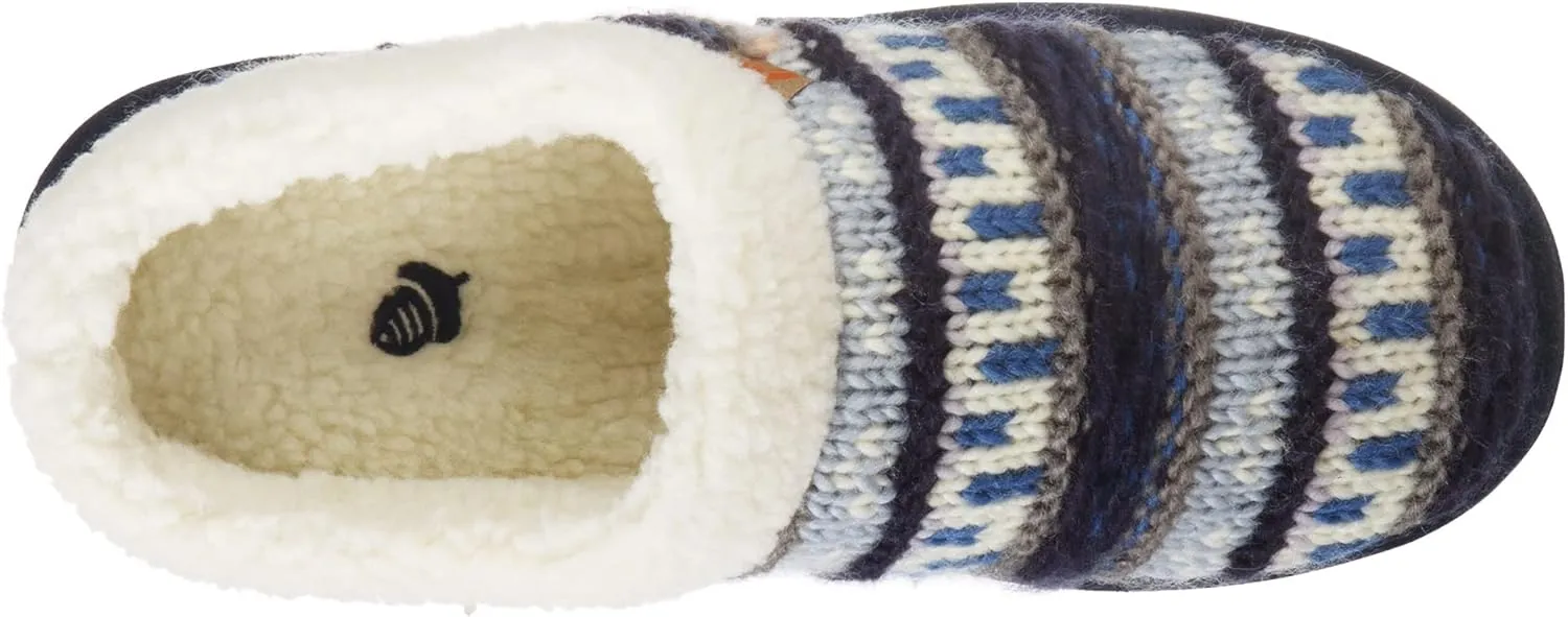 Acorn Womens Slipper with Berber Lining, Suede Siding and Durable Non-Slip Indoor/Outdoor Sole