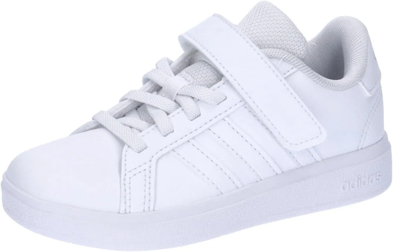 adidas Grand Court 2.0 Kids Sneaker for Unisex-Child, White, 17.5 cm