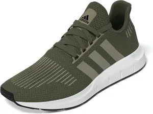 adidas Men's Swift Run 1.0 Sneaker, Olive Strata/Blanch Cargo/White, 9