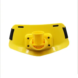 Adjustable Fishing Fighting Waist Belt, Waist Gimbal Belt Padded, 10.6 x 5.3 x 2.9 Inch Inner Dia Offshore Tackle Boat Fishing Rod Holder