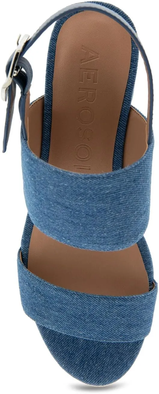 Aerosoles Women's Camera Platform Heeled Sandal