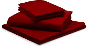 AFT-Berth Boating Sheet Set |100% Egyptian Cotton 1000 Thread-Count |Universal AFT-Berth Head 90”, Length 60”, Foot 75”| 8-Inches Deep Pockets Boaters Gift - Burgundy