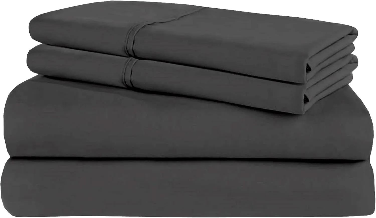 AFT Berth Boating Sheet Set 100% Egyptian Cotton 600 Thread Count Universal AFT Berth Sheet Set Boat Bedding Fits mattresses up to 15” Depth, Sailboat Boaters Gift - Dark Grey Solid