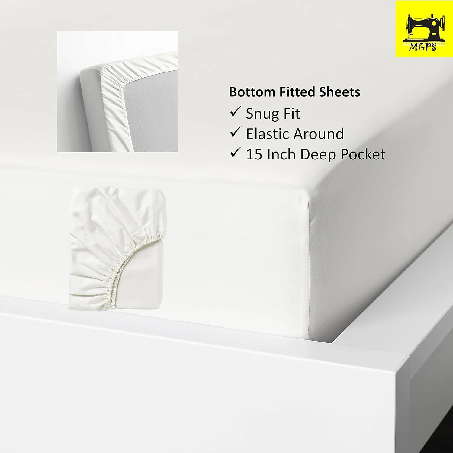 AFT Berth Boating Sheet Set 100% Egyptian Cotton 600 Thread Count Universal AFT Berth Sheet Set Boat Bedding Fits mattresses up to 15” Depth, Sailboat Boaters Gift - Dark Grey Solid
