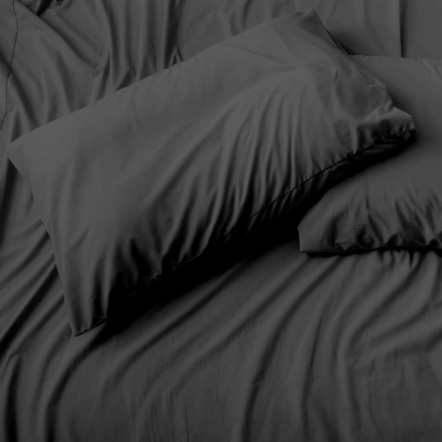 AFT Berth Boating Sheet Set 100% Egyptian Cotton 600 Thread Count Universal AFT Berth Sheet Set Boat Bedding Fits mattresses up to 15” Depth, Sailboat Boaters Gift - Dark Grey Solid