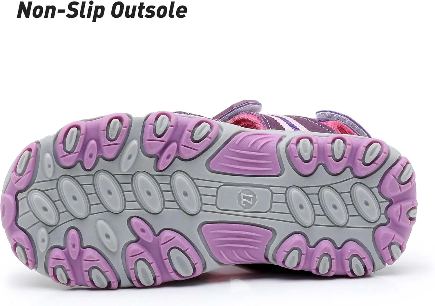Ahannie Boys Girls Outdoor Sport Sandals,Kids Closed Toe Beach Sandals, Toddler Summer Shoes