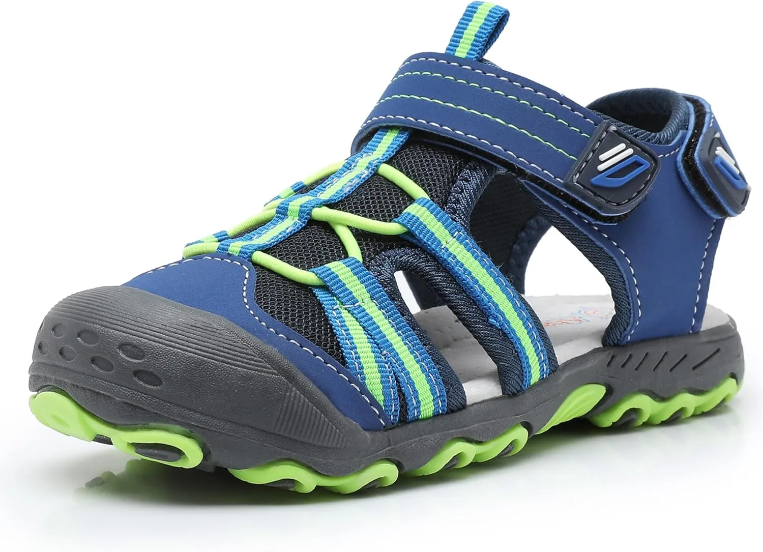 Ahannie Boys Girls Outdoor Sport Sandals,Kids Closed Toe Beach Sandals, Toddler Summer Shoes
