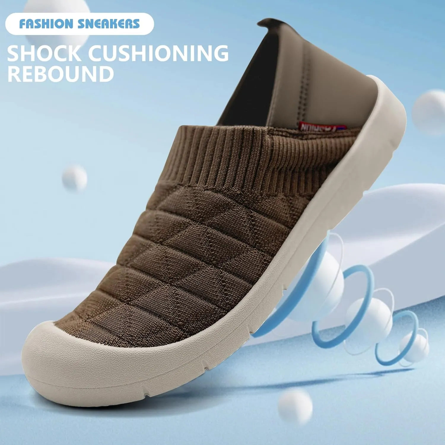 AIDNFDFA Womens Shoes Casual Slip Ons Fashion Sneakers Comfortable Flats Breathable Tennis Walking Footwear