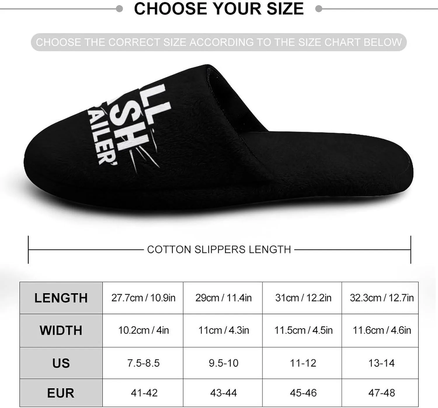 All Trash No Trailer Warm Mens Slippers Winter Slip On Breathable Lightweight House Shoes Washable Indoor