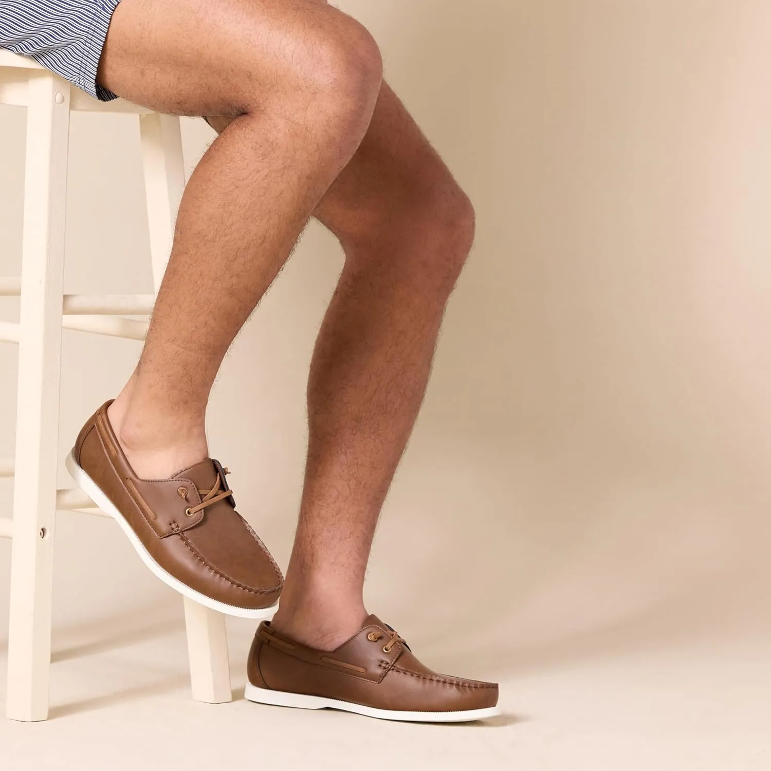 Amazon Essentials Men's Slip-On Boat Shoe with Ventilation