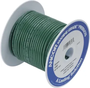 Ancor 108310 Marine Grade Electrical Primary Tinned Copper Boat Wiring (10-Gauge, Green, 100-Feet)