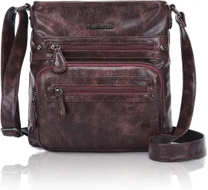 Angel Barcelo Crossbody Bags for Women,Ultra Soft Leather Purses for Women