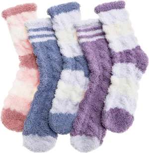 Anlisim Womens Fuzzy Socks Cozy Fluffy Winter Cabin Slipper Warm Fleece Soft Thick Comfy Socks