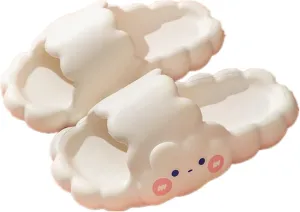 Aoakva Kawaii Cloud Design Slippers Kawaii Clogs Mules for Girls Women Summer Shower Slippers Non-Slip Beach Shoes EVA Soft Durable