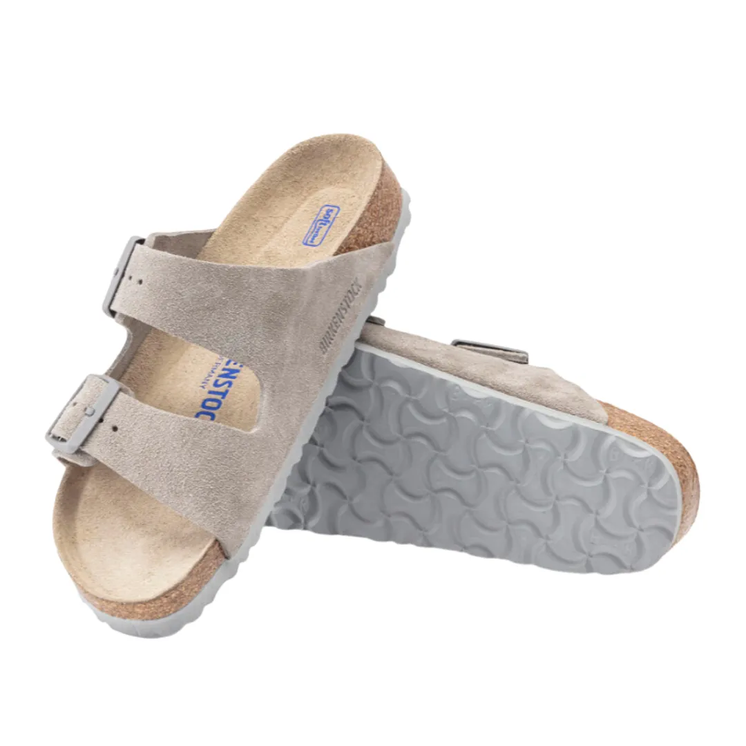 Arizona Soft Footbed (Suede Leather) - Stone Coin (N).