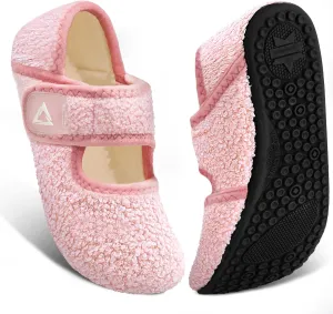 ATHMILE House Slippers for Women Men Indoor Barefoot Socks Wide Diabetic Shoes Adjustable House Slippers for Home Travel