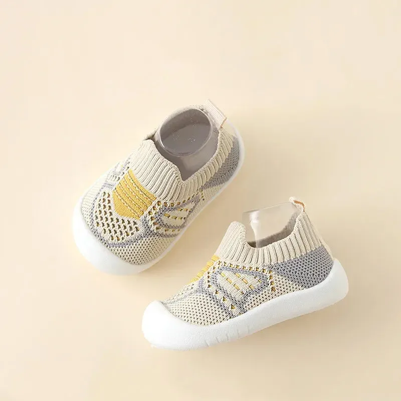 Baby Breathable 2-Tone Mesh Slip-Ons