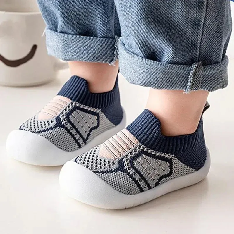 Baby Breathable 2-Tone Mesh Slip-Ons