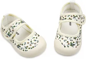 Baby Girl Canvas Sneakers Toddler Girl Mary Jane Flats Non-Slip Casual School Uniform Loafers Dress Shoe