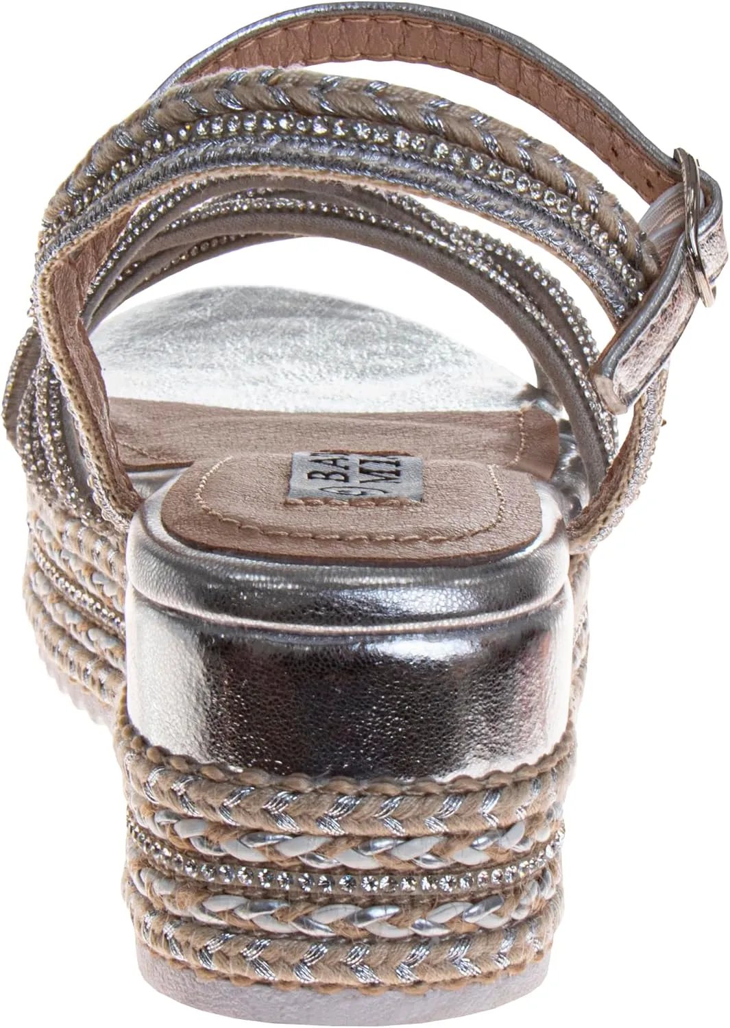 Badgley Mischka Girls Wedge Sandals Espadrilles Summer Dress Platform Sandals Wedding Sandals for Little Kid to Big Kid