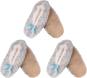 BambooMN Soft Warm Cozy Fuzzy Gradient Comfort Slipper Socks, Indoor Comfy House Slipprs, Different Sizes and Colors