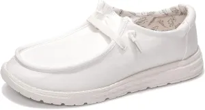 BENEKER Women's Loafers Slip On Low Top Sneakers Casual Boat Shoes Comfortable Walking Flats Breathable Canvas Shoes