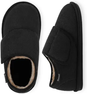 Besroad Womens Furry Memory Foam House Slippers Wide Diabetic Shoes Adjustable Bedroom Slippers Arthritis Edema Swollen House Shoes Indoor Outdoor