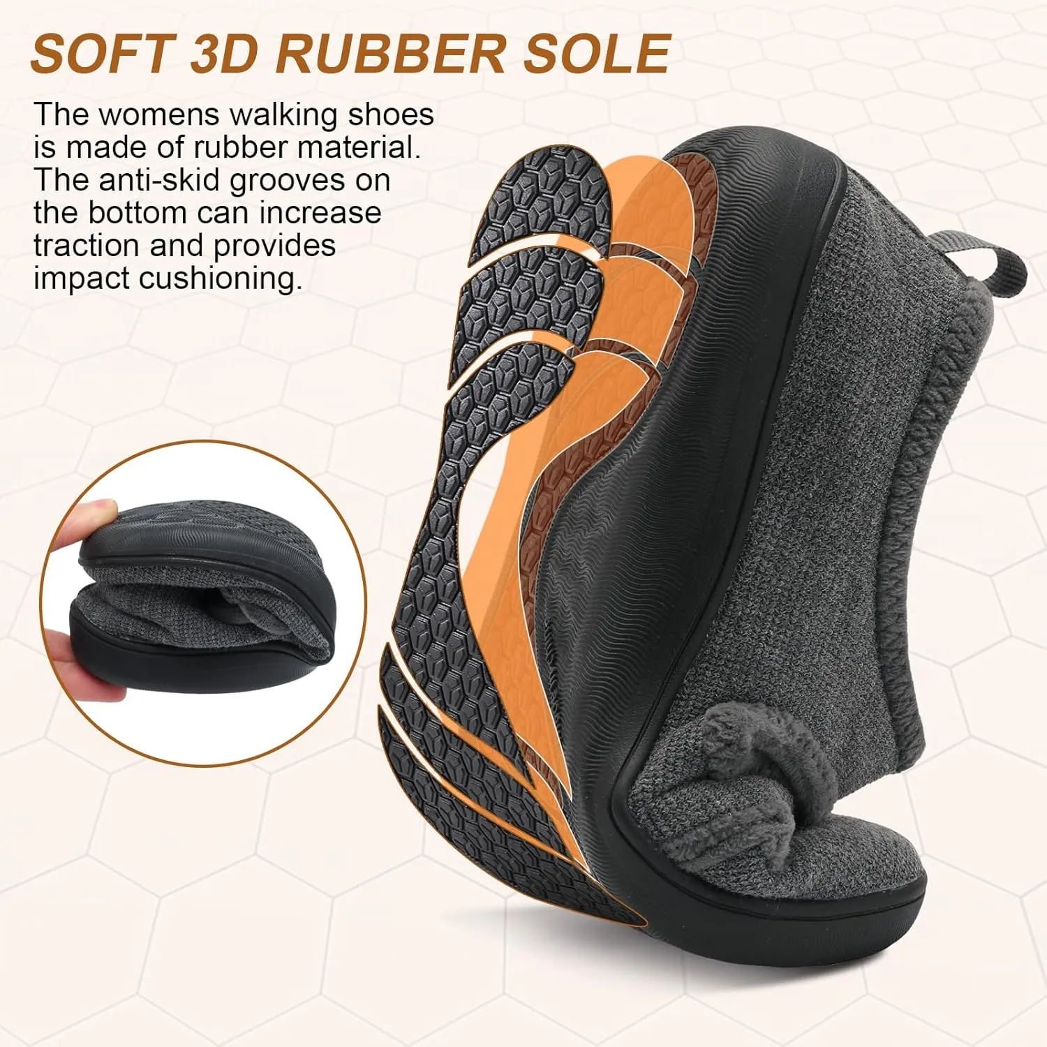 Besroad Womens Slippers Wide House Shoes Adjustable Fuzzy Diabetic Shoes Arthritis Edema Swollen Bedroom Slippers Indoor Outdoor
