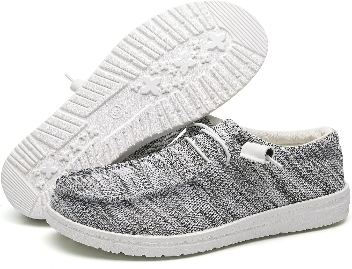 Betrue Women's Lightweight Boat Shoes, Casual Loafers, Slip On Deck Shoes, Breathable Canvas Sneakers