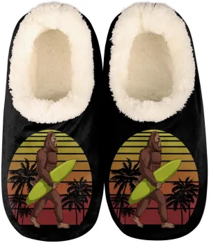Bigfoot Home Slippers Women Men, Fluffy Slippers, Warm Fleece Lined Shoes Cozy Plush Non-Slip House Slippers for Indoor and Outdoor,XXL