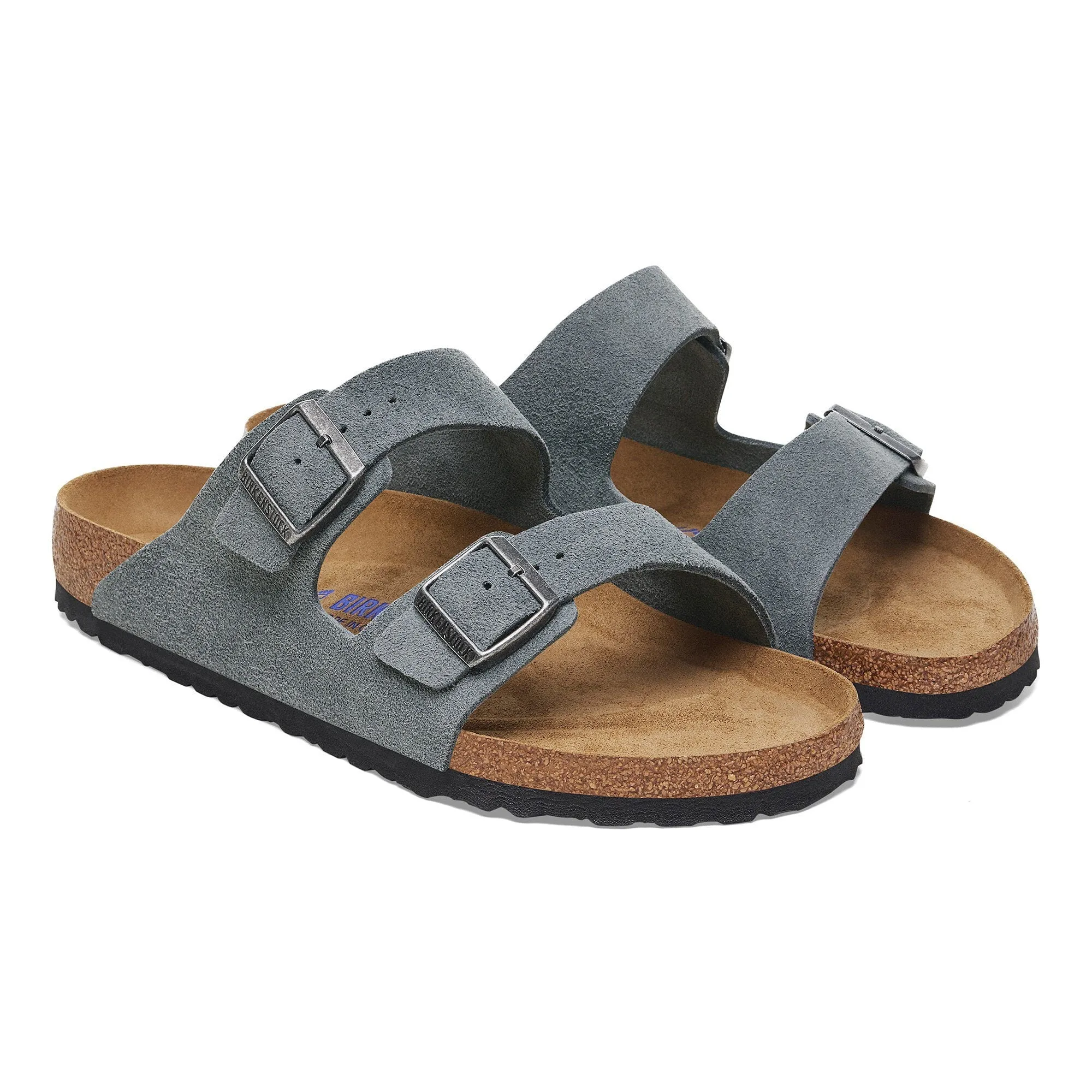 Birkenstock Men's Arizona Soft Footbed Sandal - Basalt Gray