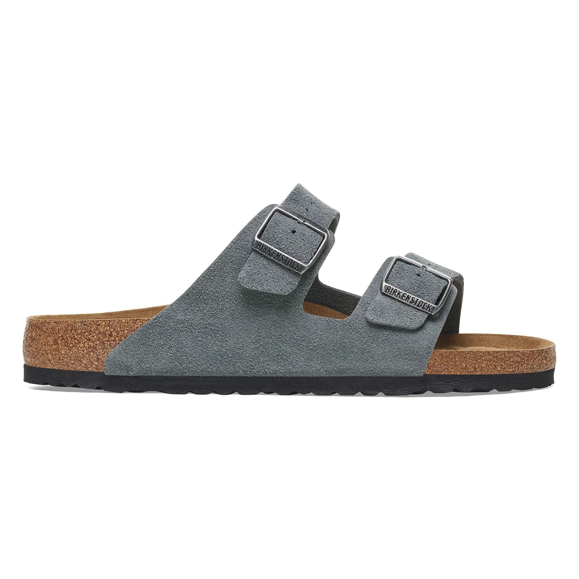 Birkenstock Men's Arizona Soft Footbed Sandal - Basalt Gray