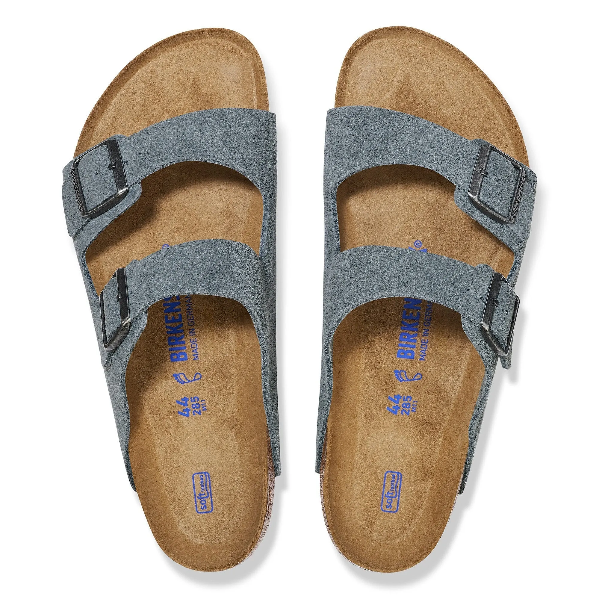 Birkenstock Men's Arizona Soft Footbed Sandal - Basalt Gray