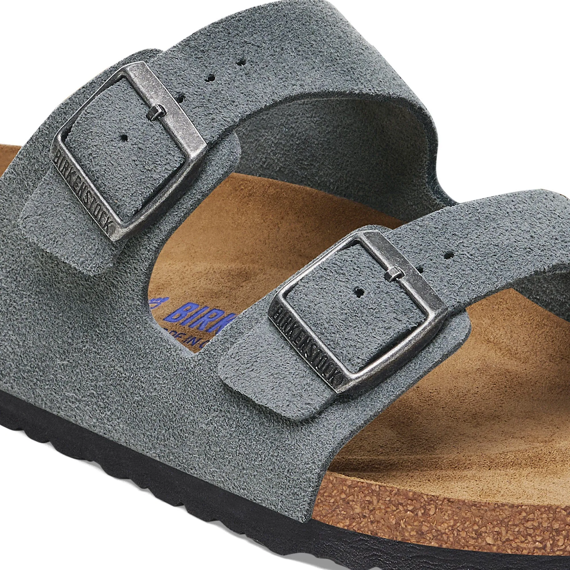 Birkenstock Men's Arizona Soft Footbed Sandal - Basalt Gray