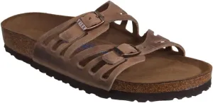 Birkenstock Women's Granada Soft Footbed Sandal,Tobacco Oiled Leather,38 N EU