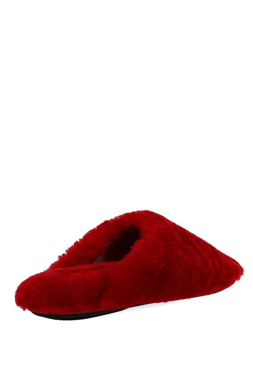 Bliss Genuine Shearling Slide