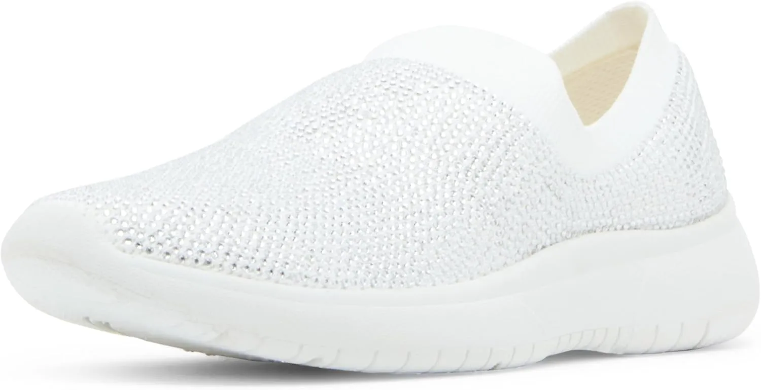 Blondo Women's Karen Sneaker, White Knit, 6.5