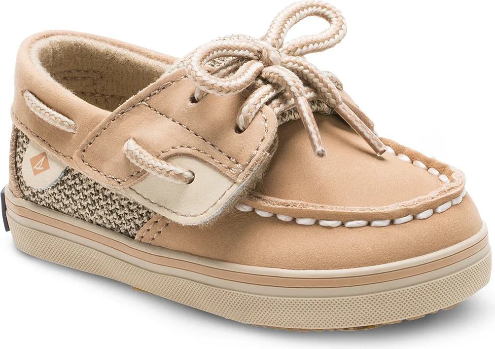 Bluefish Crib Junior Boat Shoe - Little Kid Linen/Oat