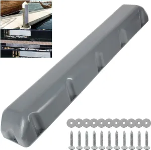 Boat Dock Bumper with Screws,PVC Dock Bumpers Marine for Boat Dock Vertical Pole Post or Corner Dock,Dock Bumper Fender for Horizontal Deck (24 inch,38 inch,48 inch,72 inch,31.5 inch)