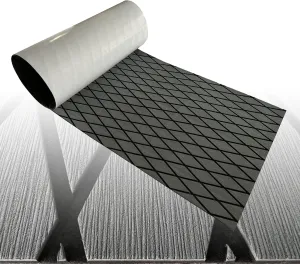 Boat Flooring Mat EVA Foam Boat Decking Marine Carpet Faux Teak Sea Decking Sheet Non-Slip Self-Adhesive Flooring Material for Boats Pontoon Yacht Surfboard Swim Platform RV Floor 74.8"×27.5"